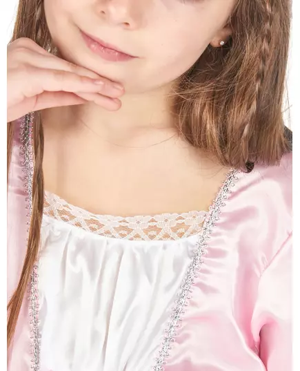 Princess costume with a flower crown for girls, Size: 10-12 years(130-140 cm), image 4