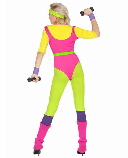 80s aerobics teacher costume for women, Size: Small, image 4
