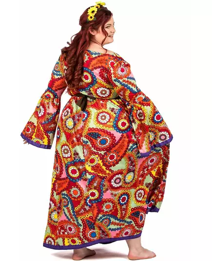 Plus size hippie dress costume for women, Size: XXX-Large, image 4