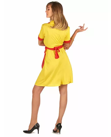 Women's US diner waitress costume, Size: Small/Medium, image 4
