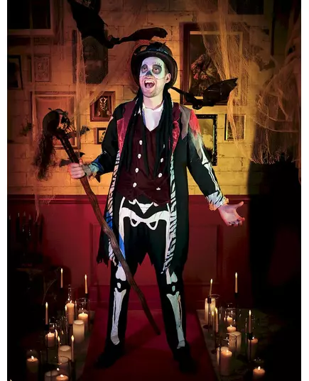 Voodoo sorcerer costume for men, Size: X-Large, image 4