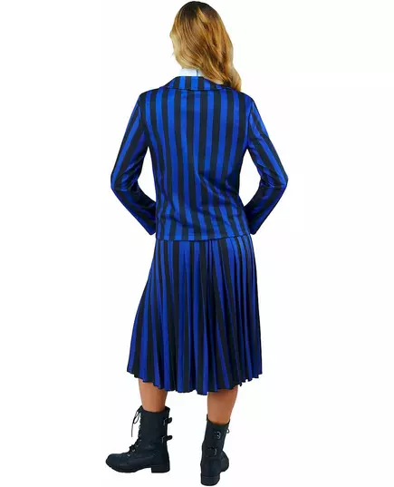 Enid skoleuniformkostyme - onsdag voksen, Størrelse: Medium, bilde 3
