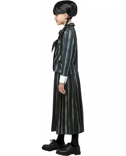 Wednesday Addams skoleuniformkostyme til barn, Størrelse: 7–8 år (122 – 128 cm), bilde 3