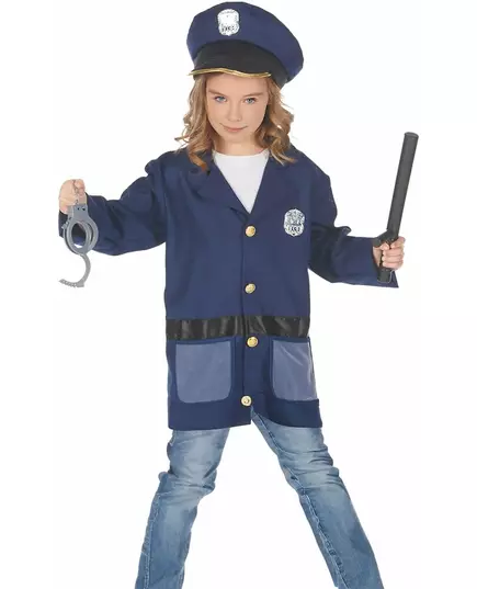 Children's police officer costume with accessories, Size: 3-4 years (92-104 cm), image 4