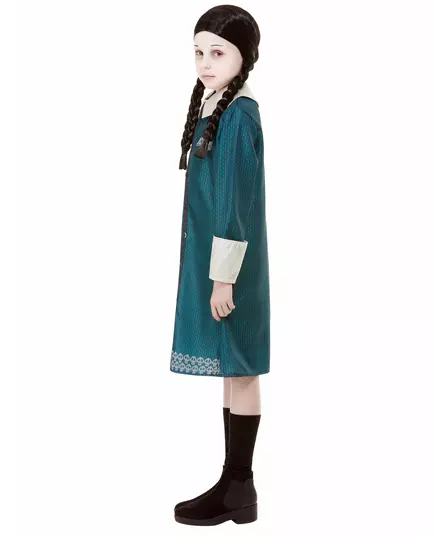 Onsdag Addams-familien kostyme til jenter, Størrelse: 4–6 år (115/128 cm), bilde 4