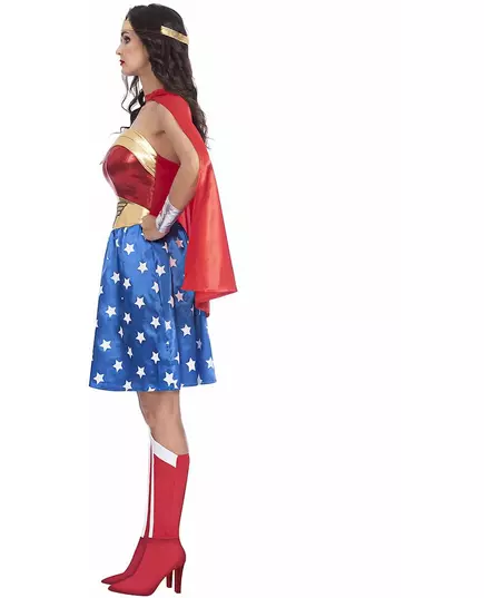 Klassisk Wonder Woman-kostyme for kvinner, Størrelse: X-Large, bilde 3