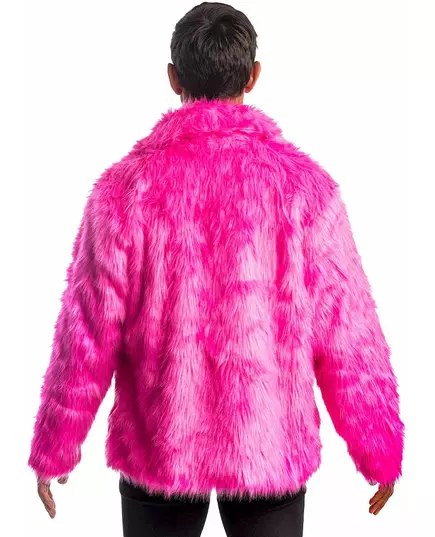 Adult pink faux fur coat, Size: X-Large (190 cm), image 3