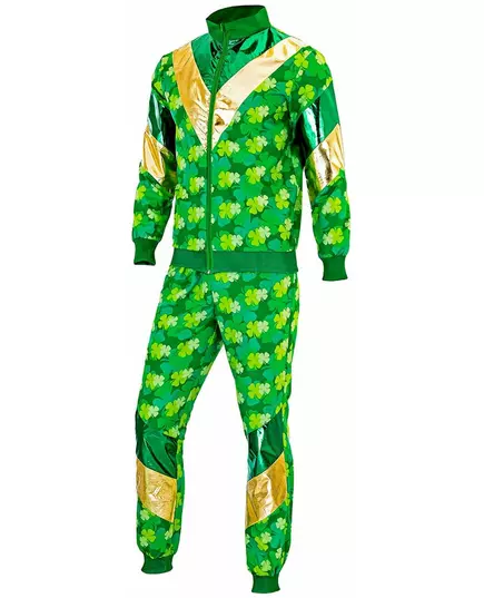 Voksen St. Patricks Day-treningsdrakt med kløvermotiv, Størrelse: Large, bilde 3