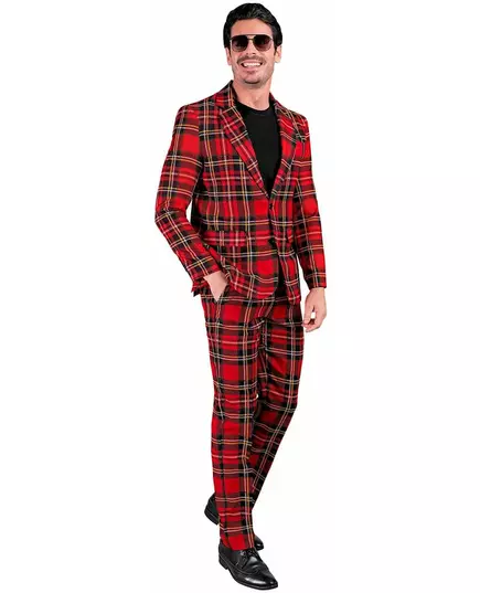 Skotsk tartan-kostyme til voksne, Størrelse: Large, bilde 4