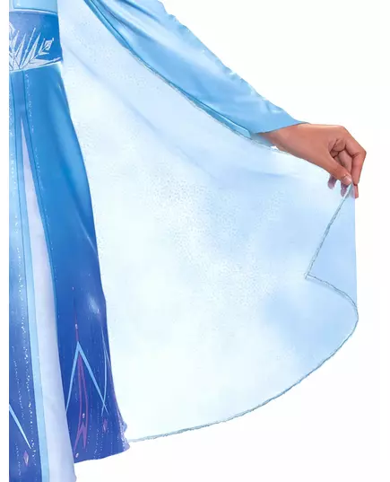 Klassisk Elsa Frost 2-kostyme for jenter, Størrelse: 5–6 år (109–126 cm), bilde 4
