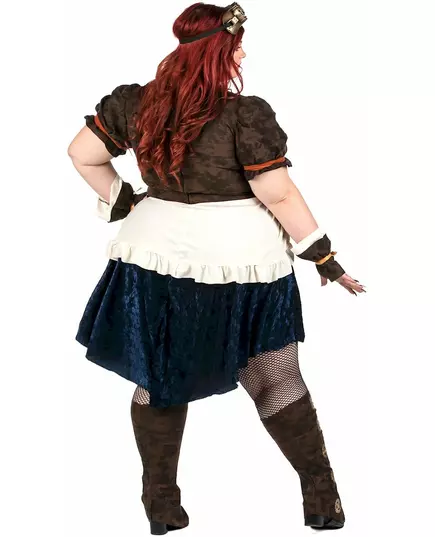 Retro futuristisk steampunk-kostyme til kvinner i pluss størrelse, Størrelse: XX-Large (46/48), bilde 4
