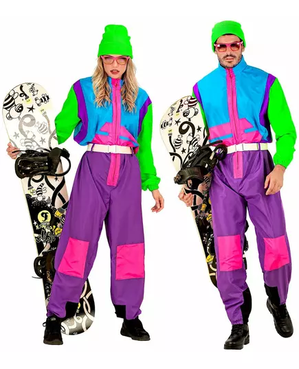 Fluorescerende snowboardkostyme for voksne, Størrelse: Large, bilde 4