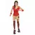 Gold and red 80s costume for women, Size: Small