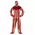 Men's Red and White Terrifying Clown Costume, Size: Medium (48-50)