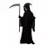 Svart Reaper-kostyme til barn Halloween, Størrelse: 4–6 år (110–120 cm)