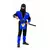 Blue ninja costume for boys, Size: 4-6 years (110-120 cm)