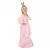 Pink and gold princess costume for girls, Size: 7-9 years (120-130 cm)