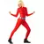 Red shock spy costume for women, Size: Small