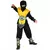 Yellow ninja costume for boys with chest protector, Size: 4-6 years(110-120 cm)