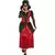 Women's masked gothic vampire costume, Size: Large
