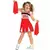 Halloween-jente zombie-cheerleaderkostyme, Størrelse: 9 år (125–135 cm)