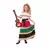 Colorful Mexican costume for girls, Size: 5-6 years (105-121 cm)