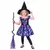 Little witch costume made from recycled fabric for girls, Size: 3-4 years (94-104 cm)