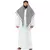 Deluxe white sheikh costume for adults, Size: X-Large