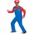 Klassisk Mario-kostyme for voksne, Størrelse: X-Large