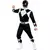 Svart Power Ranger-kostyme for voksne, Størrelse: Medium