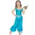 Blue oriental princess costume for girls, Size: 10-12 years (130-140 cm)