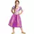 Rapunzel-kostyme med paljetter til jenter, Størrelse: 7–8 år (124–136 cm)