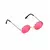 Runde hippiebriller for voksne, Farge: Rosa