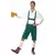 Green Bavarian costume for men, Size: X-Large