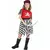 Red corsair pirate costume for girls, Size: 10-12 years (130-140 cm)