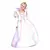 Flerfarget prinsessekostyme til jenter, Størrelse: 10–12 år (130–140 cm)