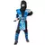 Blue and gold ninja costume for boys, Size: 7-9 years (120-130 cm)