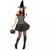 Sexy heksekostyme med overdel til kvinner Halloween, Størrelse: Small