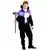 Black and purple vampire costume for boys, Size: 4-6 years (110-120 cm)