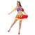 Women's colorful clown costume, Size: M/L