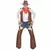 Western Cowboy-kostyme for menn, Størrelse: Small