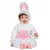 Baby white and pink rabbit costume, Size: 12-18 months (82 - 88cm)