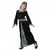 Black medieval princess costume for girls, Size: 10-12 years (130-140 cm)
