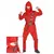Red ninja star costume for boys, Size: 10-12 years(130-140 cm)