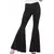 Women's black elephant leg disco pants, Size: Small/Medium