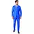 Mr. Solid blå herredress fra Suitmeister, Størrelse: X-Large (EU 56-58)