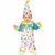 Baby pastel polka dot clown jumpsuit costume, Size: 12-18 months (82 - 88cm)