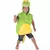 Children's padded crocodile costume, Size: 3-4 years (98-104cm)