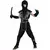 Shuriken-stjerne-ninjakostyme til gutter, Størrelse: 10–12 år (130–140 cm)