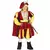 Red and yellow velvet king costume for boys, Size: 9 years (125-135 cm)